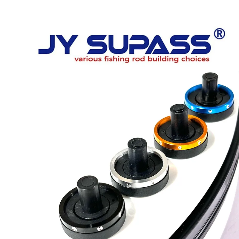 JY SUPASS 2pcs Fishing Rod End Cap fishing rod rubber butt cap with trim ring