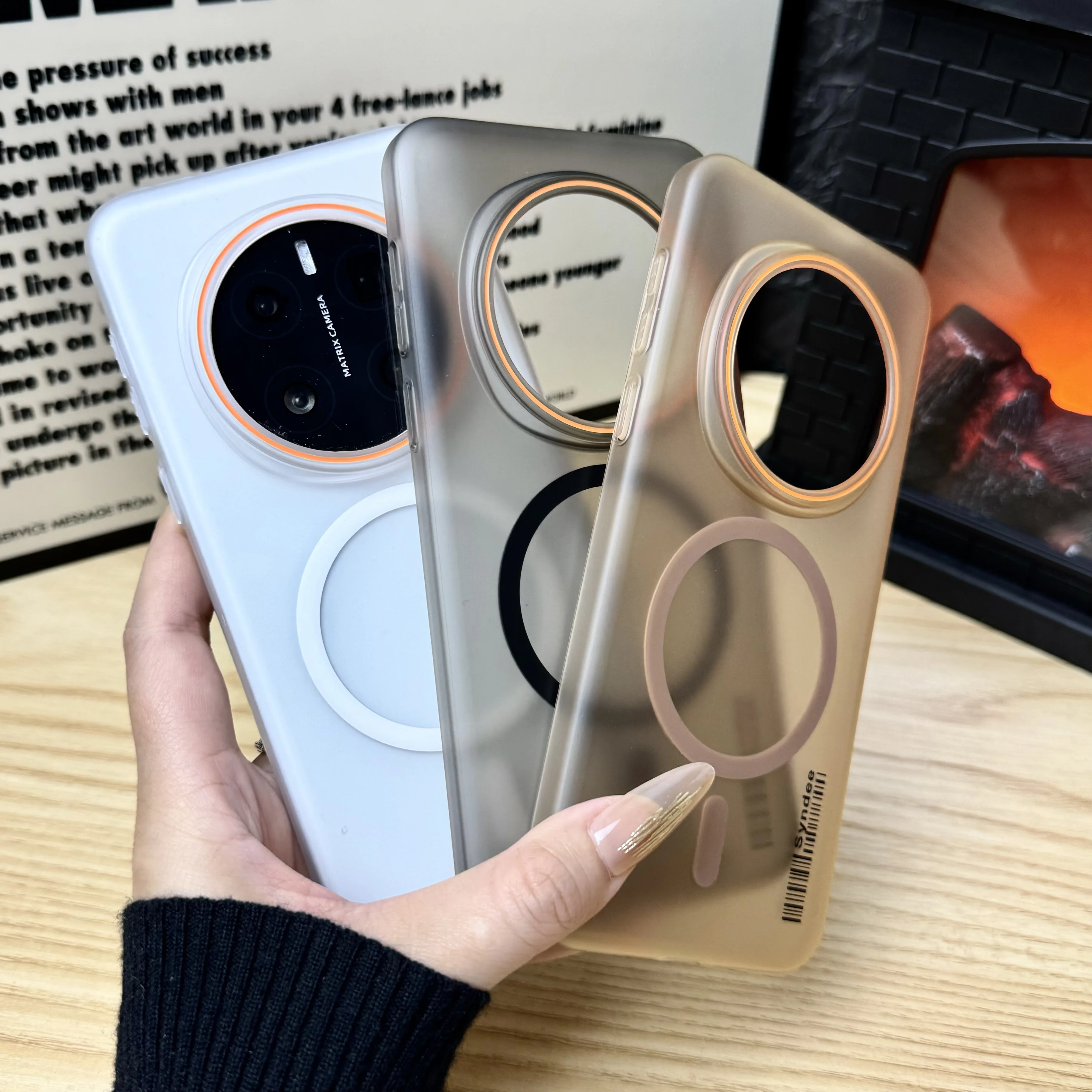 Magnetic Magsafe Matte Clear Candy Phone Case