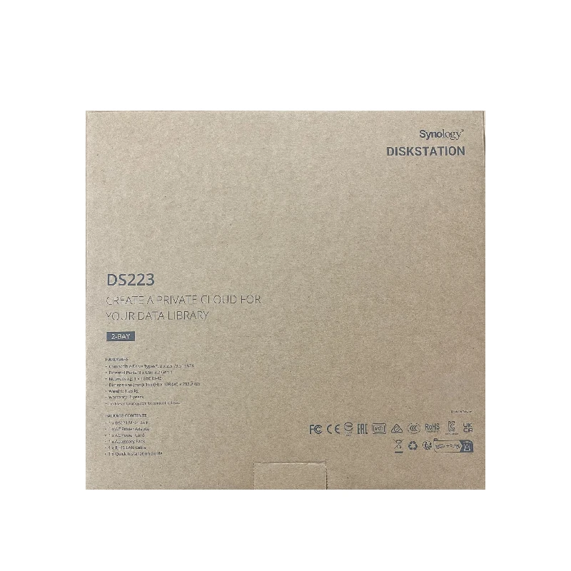 시놀로지 DS223 2베이 디스크스테이션 NAS 네트워크 스토리지 서버 (디스크 미포함)