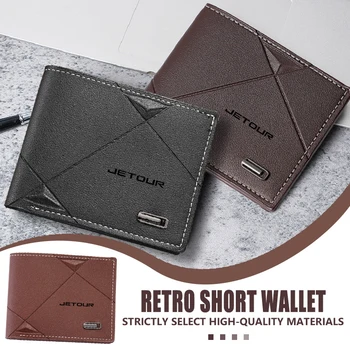 Portafoglio corto da uomo con logo auto, porta carte multiplo, porta carte di credito per Jetour X70 T1 T2 i-DM X90 X50 ‌   G700 ‌   X ‌   Viaggiatore ‌   C-DM
