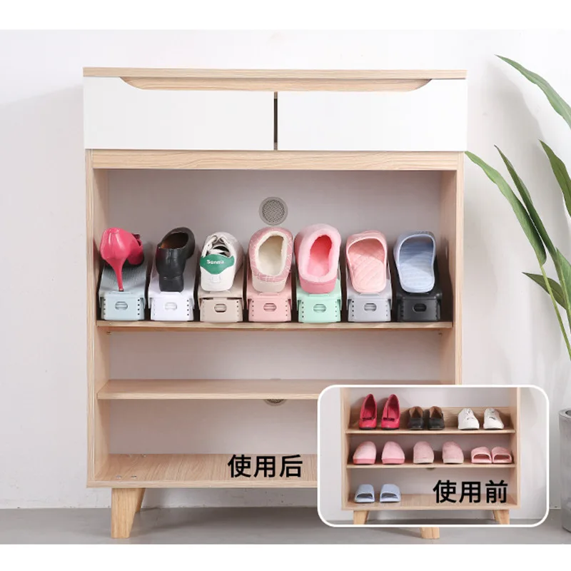 Adjustable Shoe Rack Organizer Shoes Footwear Storage Stand Support Space Saving Cabinet Closet Holder shoe rack shoe organizer
