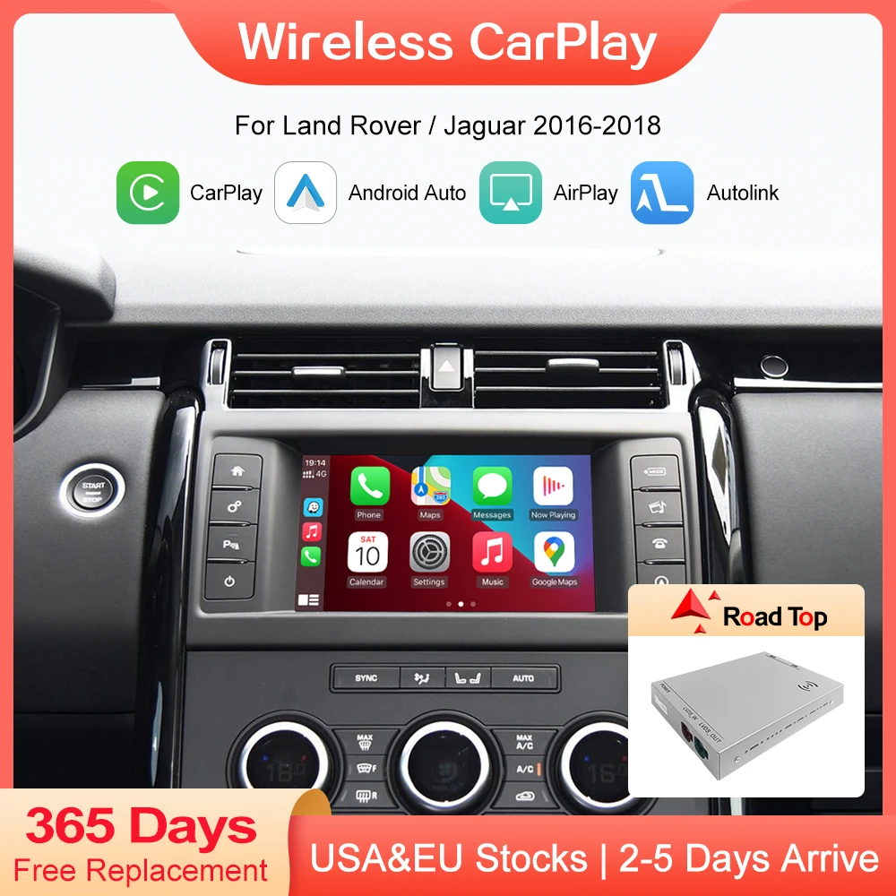 

Беспроводная автомобильная навигация Carplay Android для Land Rover/Jaguar/Range Rover/Evoque/Discovery 2016-2018 с Mirror Link, USB, GPS