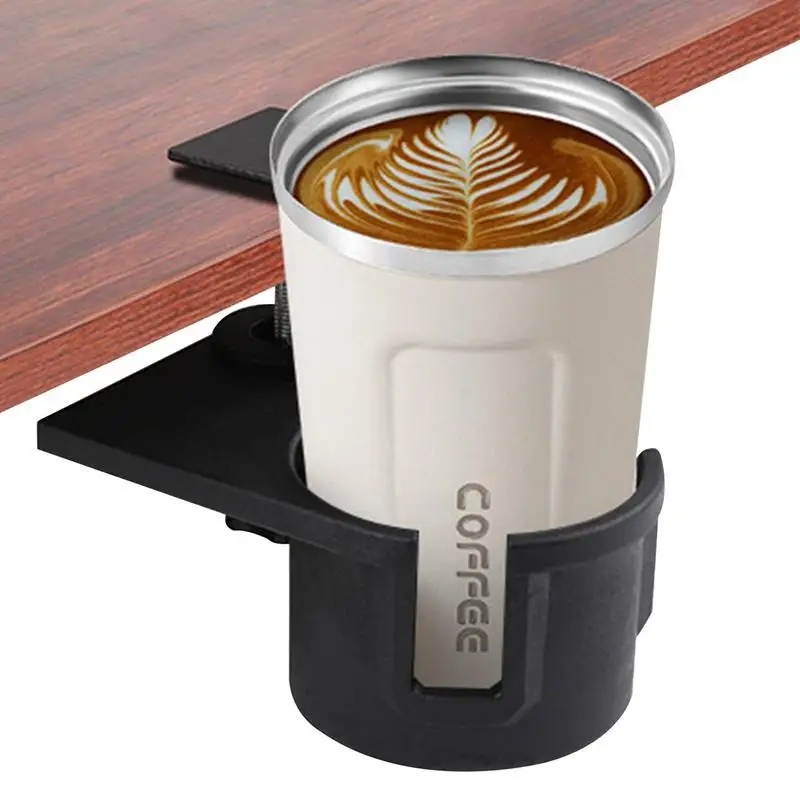

Clip On Cup Holder Anti-Spill Cup Bracket Stand Hook U-Shaped Groove Design Cup Holster Game Desk Accessories For Glasses