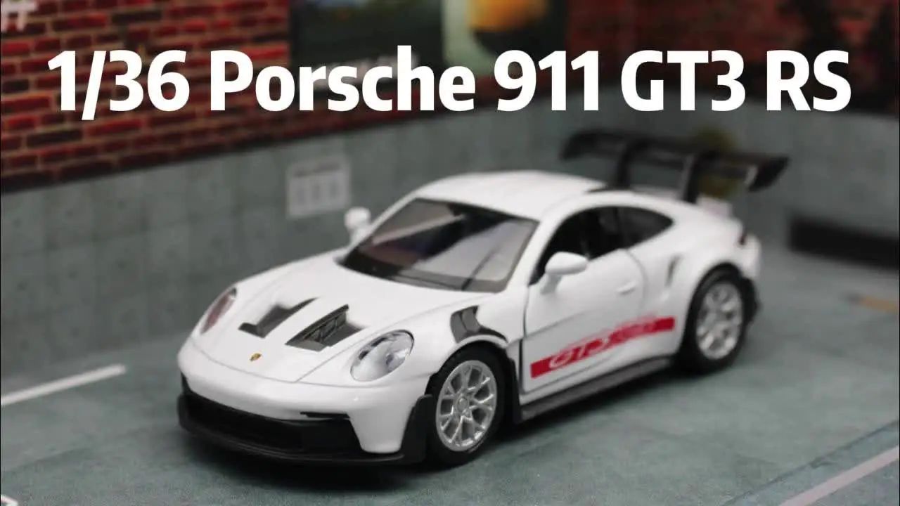 1/36 Porsche 911 GT3 RS Toy Car Model For Children RMZ CiTY