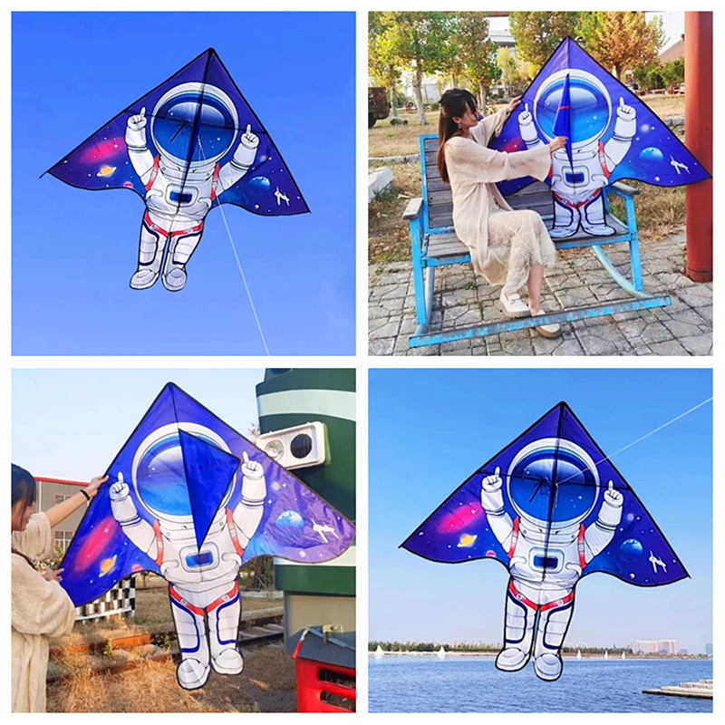 

Free shipping astronauts kites flying toys for kids kites spaceman kites string line nylon kites factory windsock plane kite