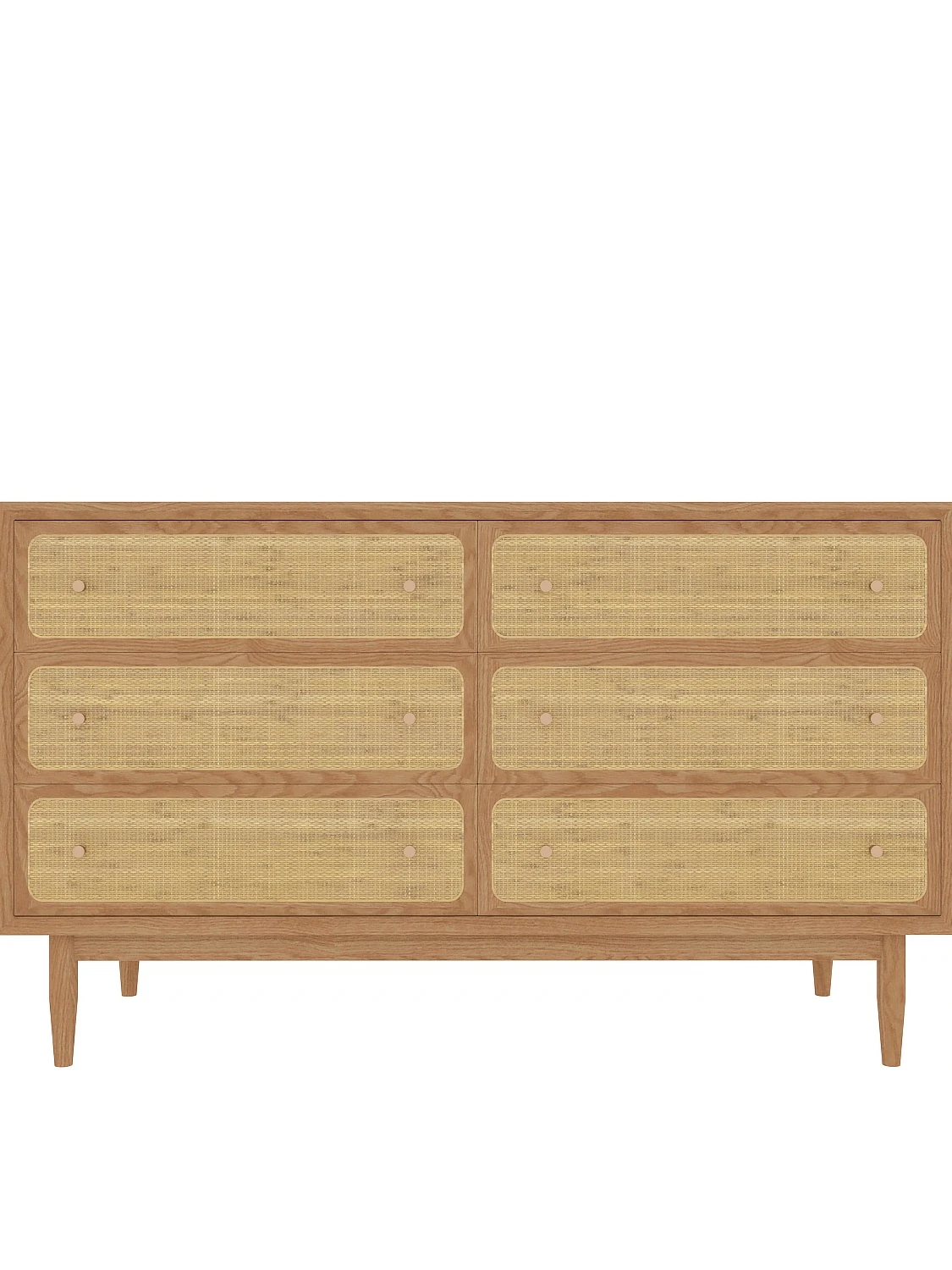 

Nordic rattan solid wood retro small apartment storage entrance multi-functional storage cabinet