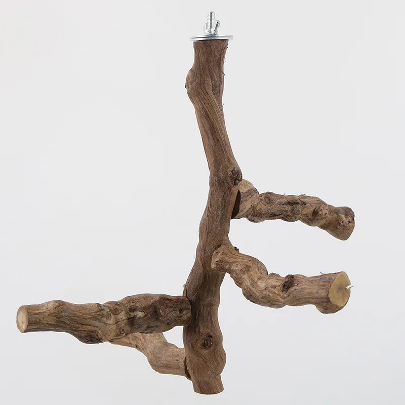 Natural Grape Vine Tree Branch Parrot Bird Game Station Frame Rod Grinding Claw Habitat Station Rod Habitat