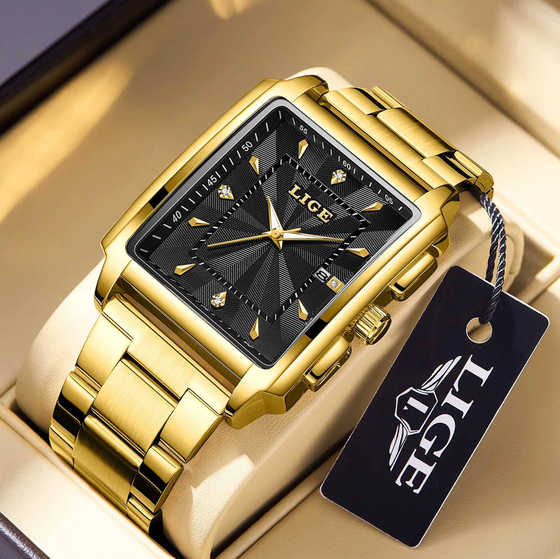 

LIGE Luxury Man Wristwatch Waterproof Luminous Chronograph Watch for Men Stainless Steel Men's Quartz Watches reloj hombre 2024