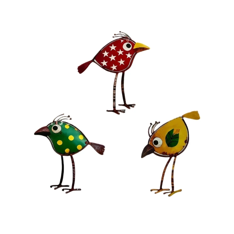รูปสินค้า Bird Garden Stakes 3 ชิ้น งานศิลปะกลางแจ้ง ตกแต่งสวนสวย