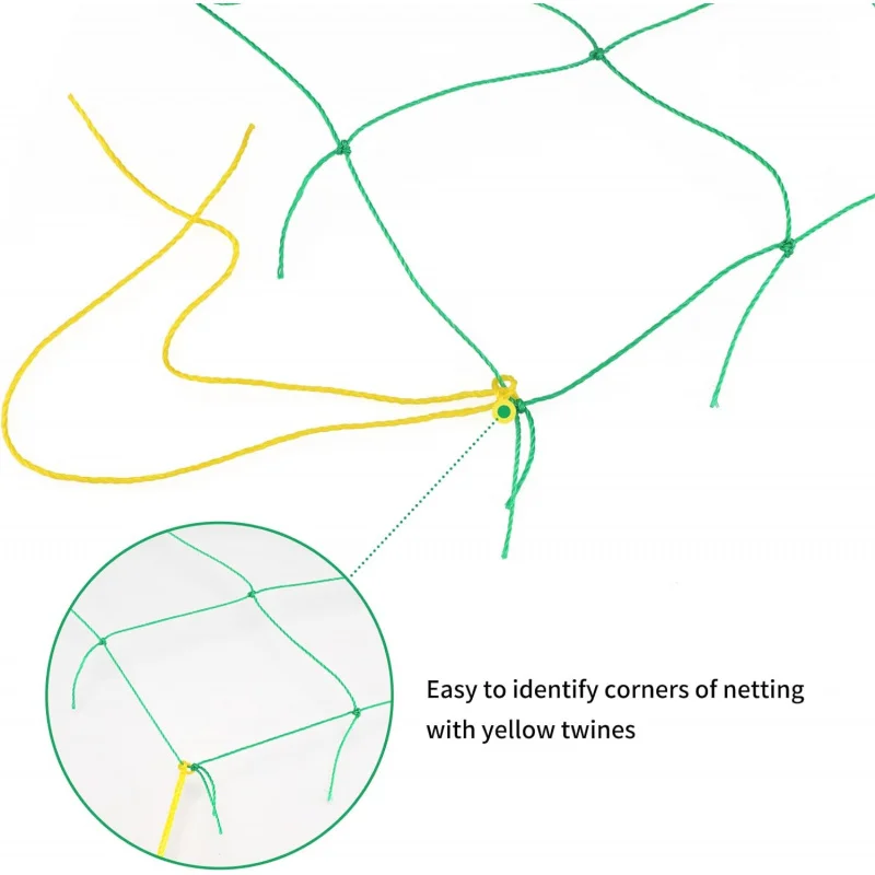 KINGLAKEGarden grid suitable for rock climbing plants, 6ft x 12ft green garden plant net, heavy plastic plant grid, protect vege 3
