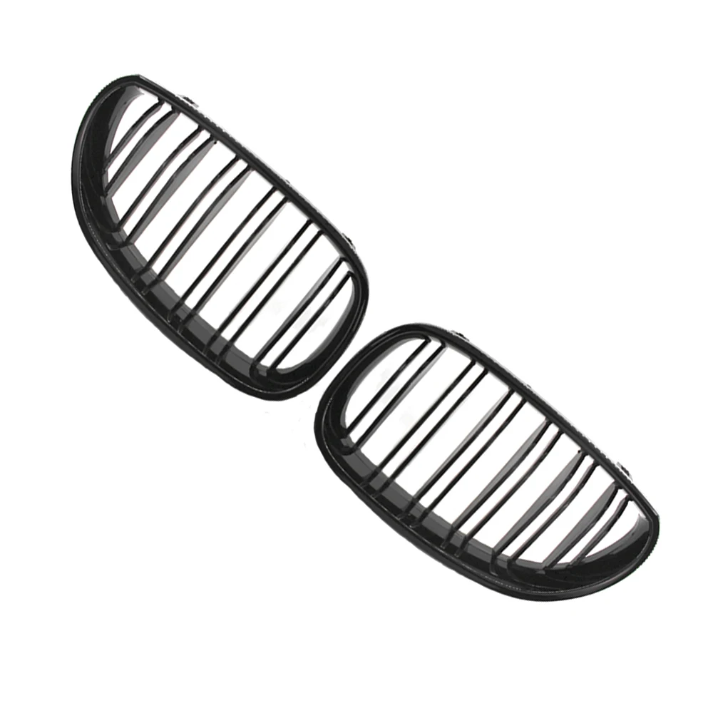 

Передний бампер, решетка радиатора с двойными планками, гоночные решетки, глянцевый черный для BMW 5 серии 520i 523i 525i 528i 530i 535i 550i