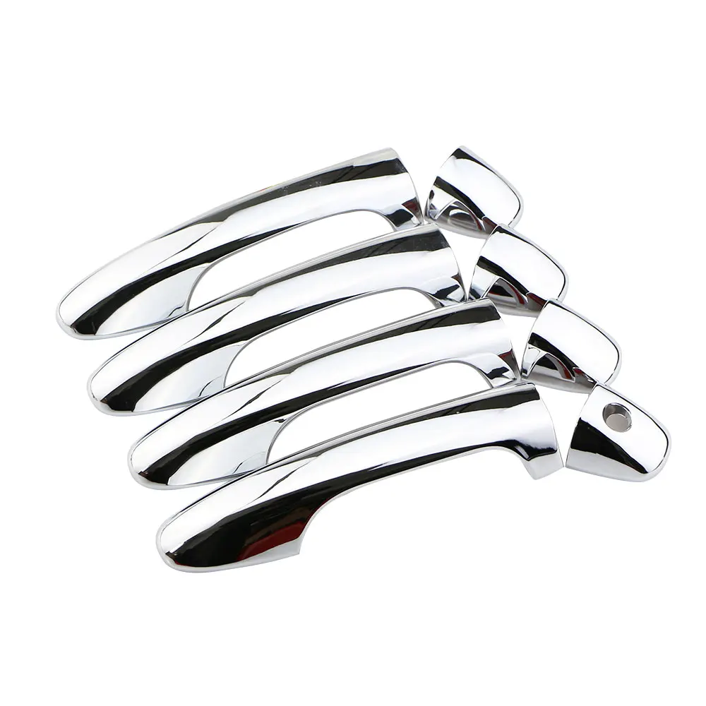 

Автомобильная хромированная Защитная крышка дверной ручки из АБС-пластика для Toyota Fortuner RAV4 2016 2017 2018 2019 2020 Запчасти Аксессуары