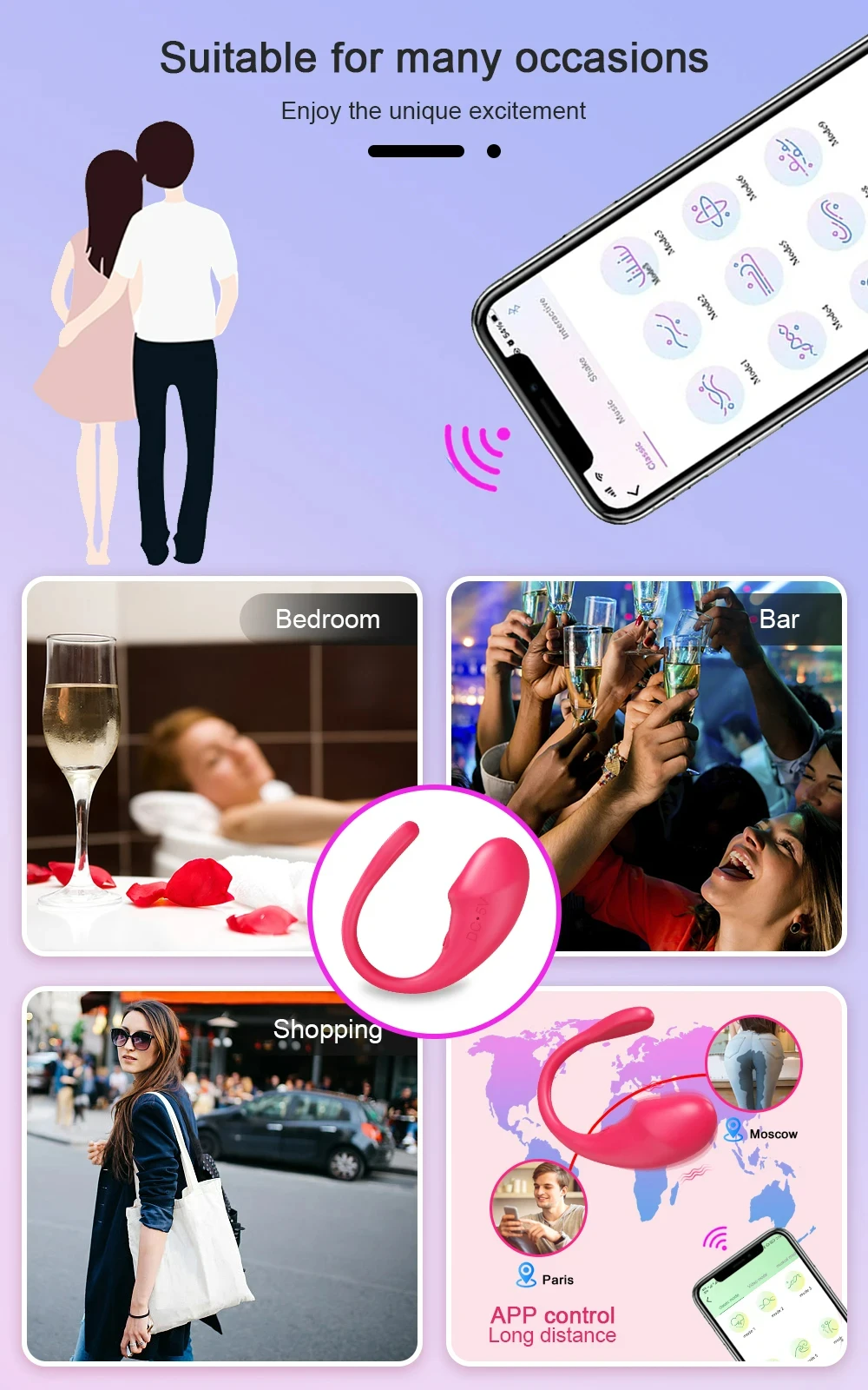 Wireless Bluetooth G Spot Vibrator for Women APP Remote Control Wear Vibrating Egg Clit Female Panties Dildo Adult Goods Sex Toy