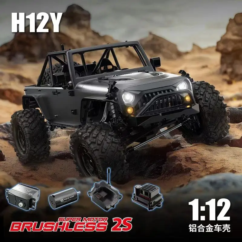 New 1:12 Full Scale H12y Remote CNew 1:ontrol Car Toys Model 4x4 Climbing Off Road Vehicle Brushless  Car Off-Road Vehicle Toy 4