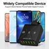 65W 6 Ports USB Charger Fast Charging QC3.0 Travel Charger For iPhone 14 Samsung Xiaomi Mobile Phone Adapter EU KR US UK Plug 6