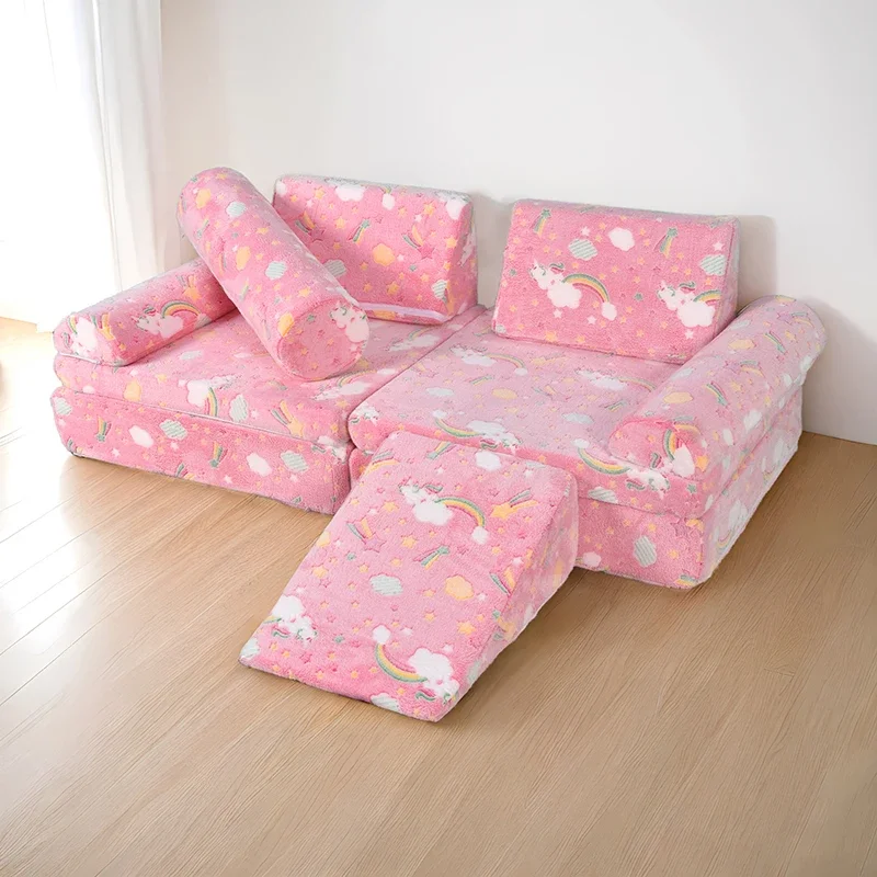 Kids Play Couch Soft High-density Sponge Child Sectional Sofa Toddler Chair