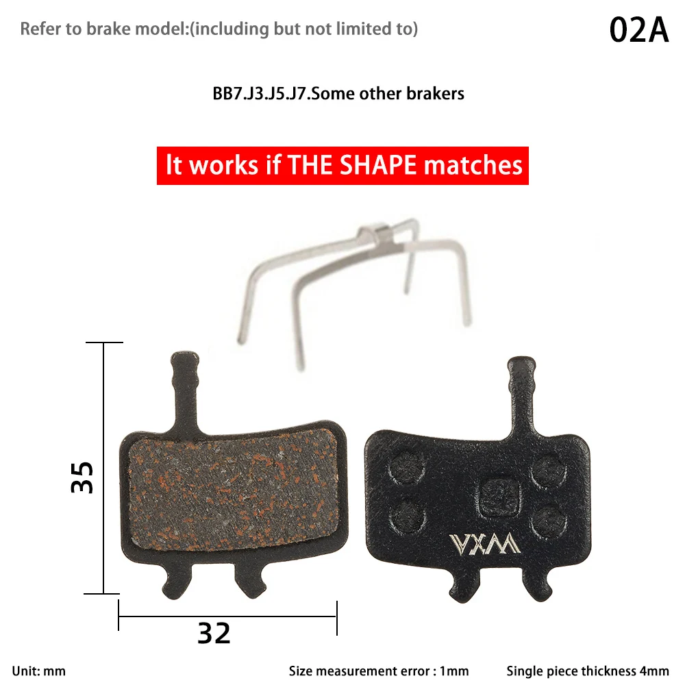 Bicycle Disc Brake Pads 2 Pairs Bicycle Disc Brake Pads For AVID BB7 Juicy 3 5 7 Ultimate Sport EX Class Resin/Sinter/Ceramic/Copper Brake Pads Bike Brake Pads