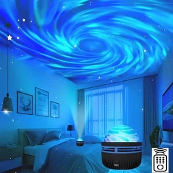 Enchanting Starry Sky Night Light with Remote Control - USB - Powered Multi - Color Ambiance for Bedroom and Party Decor (Nebula)