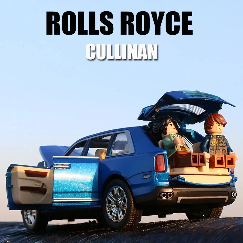 1:24 Rolls Royce Cullinan Simulazione Di Grandi Dimensioni Suv In Lega Di Metallo Modello Di Auto Tirare Indietro Scala Auto Muslimt Car A253