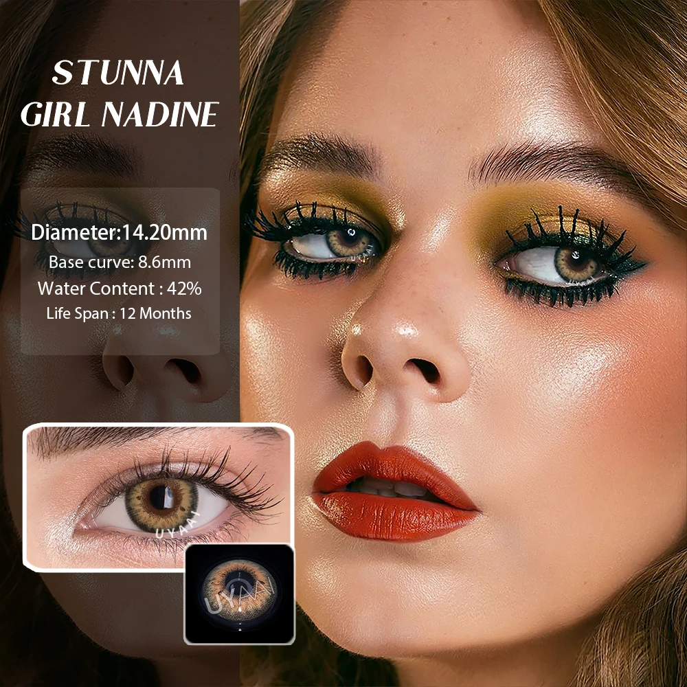 Vibrant Blue Cosmetic Contact Lenses for Eye Color Transformation - 2 Pack