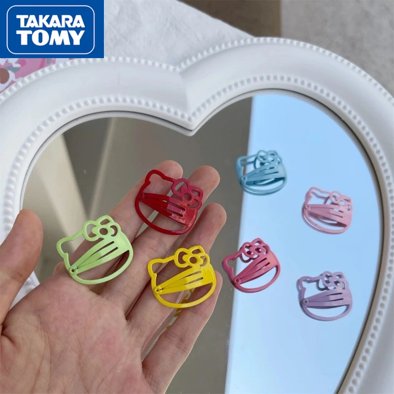 

TAKARA TOMY 2022 Hello Kitty Children's High-value Cute Back Head Side Hairpin Girls Bangs Broken Hairpin Hair Accessories