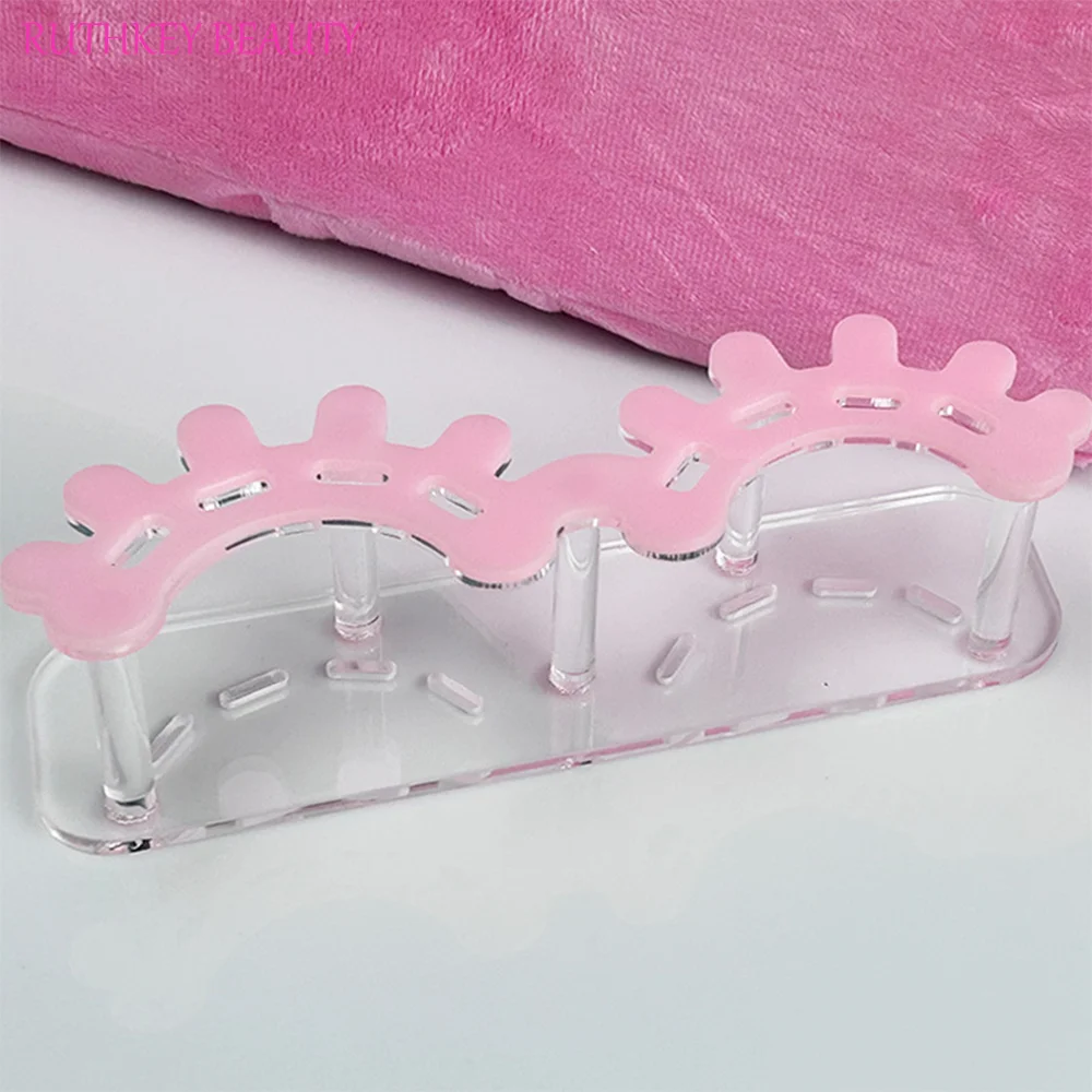 Acrylic Tweezers Holder Private Label Pink White Black Eyelash Holder For Eyelash Extension Lash Tile Makeup Tools & Accessor
