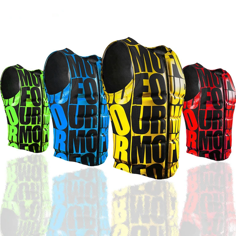 Professional Adult Life Jackets Thick Water Floating Surfing Snorkeling Fishing Racing Vest Portable Folded life jacket