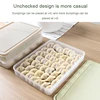 Save Space Dumpling Box Quick-frozen Wonton Tray Large Capacity Large Capacity Design Home Kitchen Fashion White 3