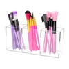 3 Holes Transparent Cosmetic Makeup Acrylic Makeup Brush Tool Storage Box Case Make-up Brush Holder Table Organizer Makeup Tool 6