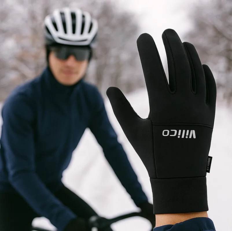 Windproof Waterproof Winter Gloves for Men Women Touch Screen Thermal Anti Slip Cycling Skiing Running Fishing Outdoor Sports