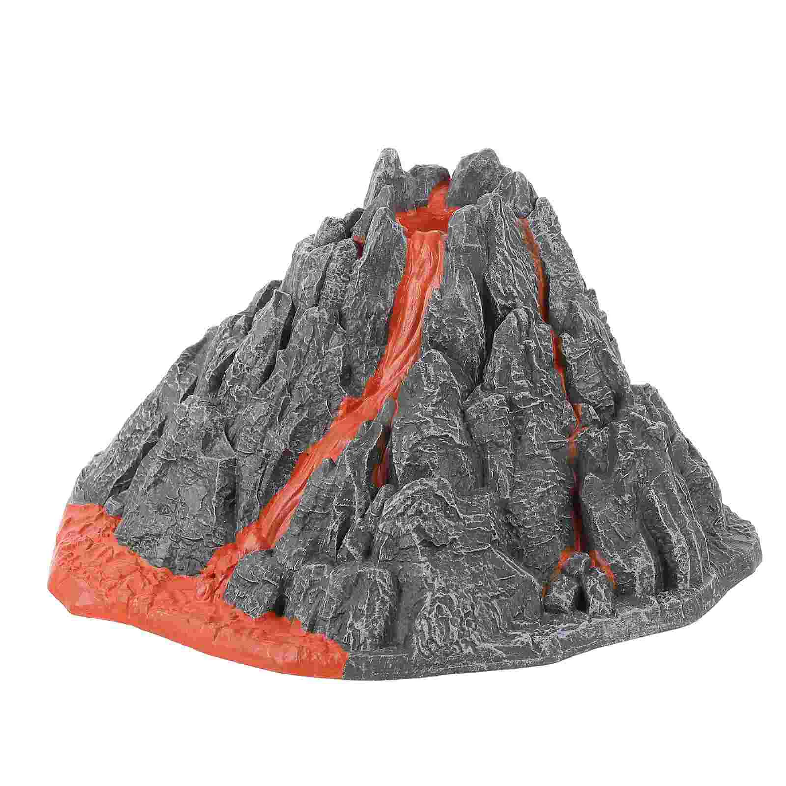 

Static Volcano Model PVC Volcanic Ornament Toy Micro Landscape Child Decor