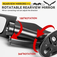2PCS Motorcycle Mirrors Modified Wind Wing Adjustable Rotating Rearview Mirror For Honda CBR250R CBR300R CBR500R CBR600RR CBR125 2