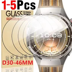 Universal Round Smartwatch Screen Protector Glass Film - All Sizes - Quantity - 5 Pcs Glass (Diameter 34 mm)
