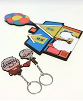 Couples Keychain Matching Heart Keychains Hanger Acrylic Key Holder Wall Decorative Gift for Mom Dad Boyfriend Girlfriend Lovers 2