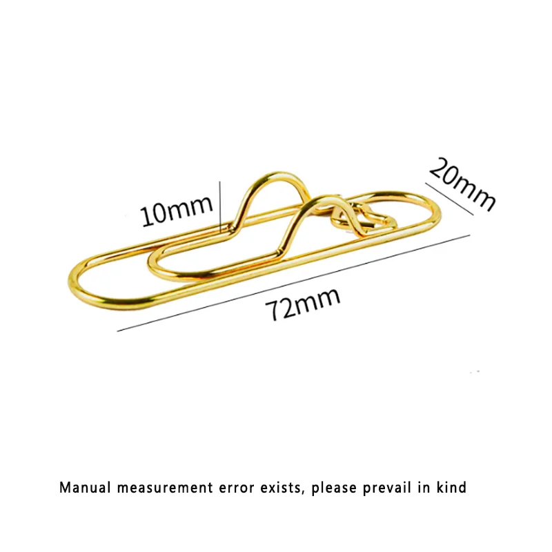 4팩/10팩 다기능 금속 하트 모양 펜 클립 종이 클립 안전하게 고정되는 필기구 및 노트북 액세서리