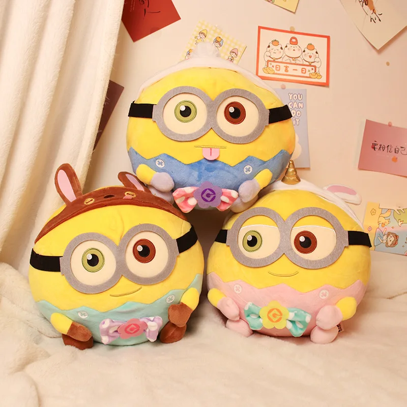 Hot New 12cm Minions Characters Yellow Plush Toys Bob Stuart Soft Dolls Toys & Hobbies Christmas Birthday Gifts - 2