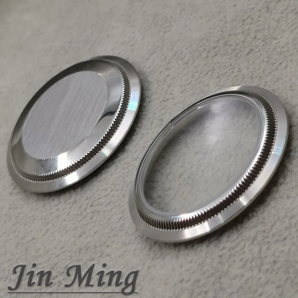 Premium Steel Watch Lower Case with Transparent and Opaque Back, 36mm/39mm, Modification Accessories