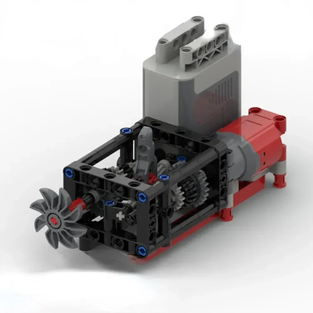 MOC Smooth 5-speed Transmission Manual Chassis Variable Speed Wave Box B35 B69 Building Block Differential Gear Compatible Leduo