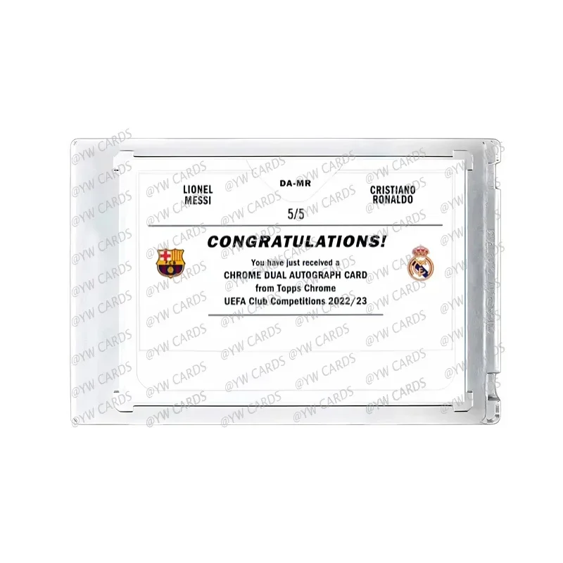 Collectible Cards Football Trading Cards Panini Homemade Star DIY Card Messi Ronaldo Signed Christmas Birthday Present football Board games