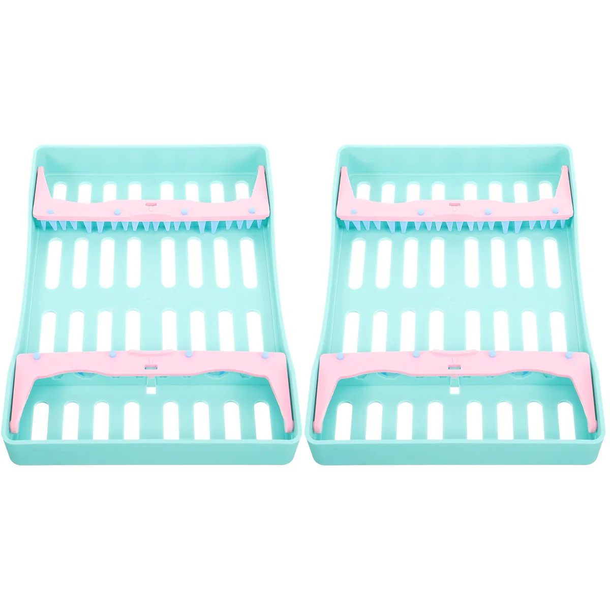 

Burs Holders Devices Stands Instrument Box Devices Racks Needle Stand Oral Boxes Burs Holder Multiple Grid