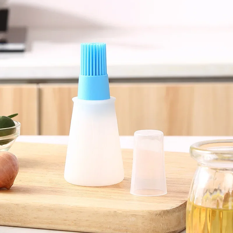 BBQ Oil Brushes Liquid Oil Pastry Kitchen Baking Silicone Bottle Brush Portable Grill Tool Kitchen Tools For BBQ silicone spatula pastry brush