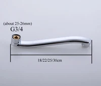 18/20/22/25/30/35/40 ซม.สแตนเลสสตีลก๊อกน้ําห้องครัวท่อขยาย,อ่างล้างจานก๊อกน้ําข้อศอกท่อ 3