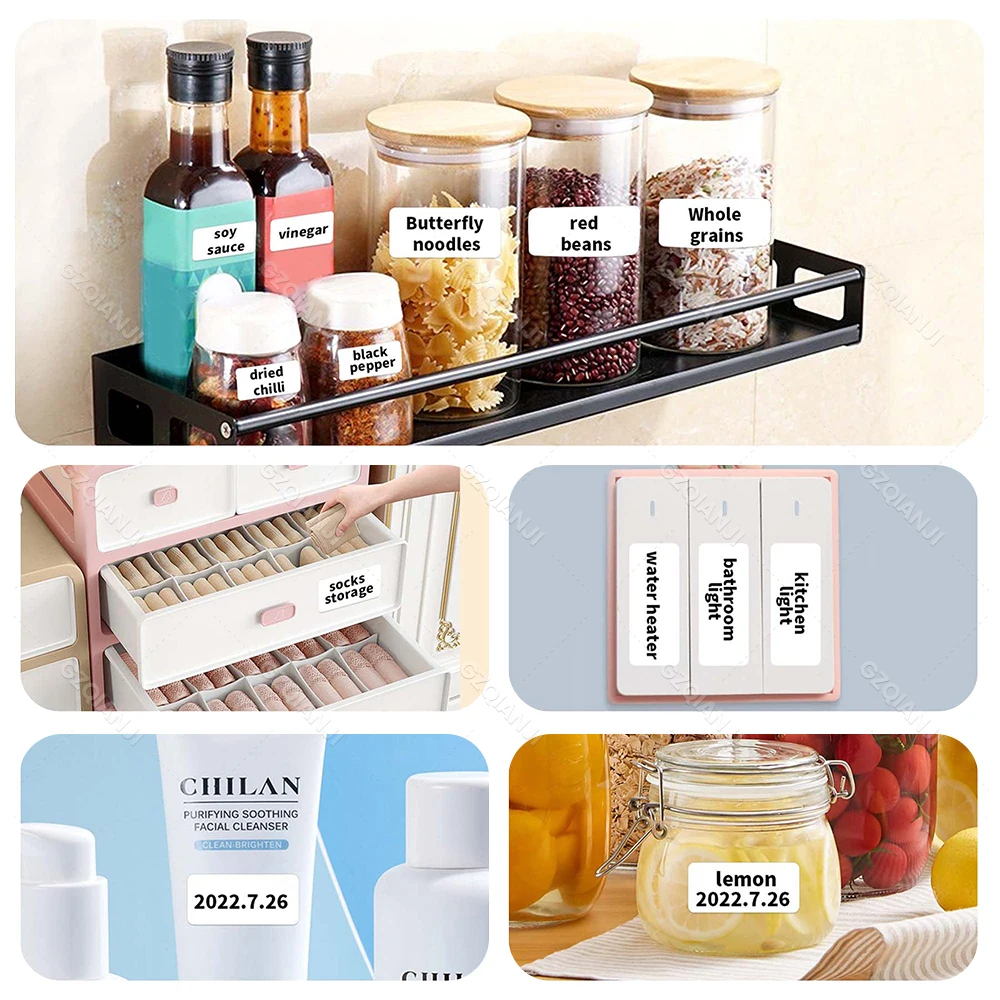 300DPI NIIMBOT D11 New Version Label Maker D11H Machine with Tape Bluetooth Label Printer Portable Thermal Printer Sticker Rolls