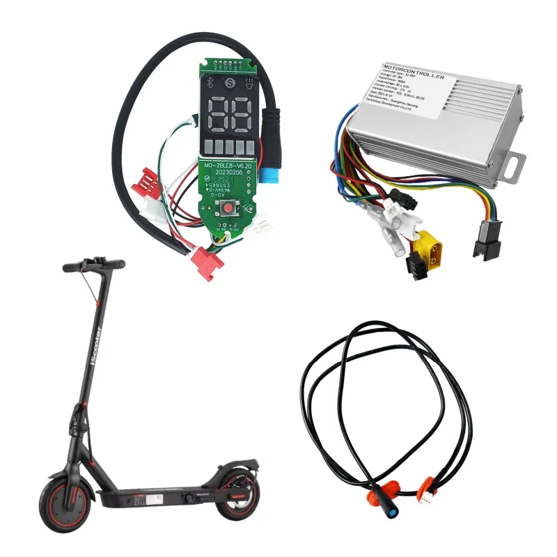 Cavo Dati Per Dashboard Scooter Elettrico - 140 Cm, Nero, Connettore Per Controller