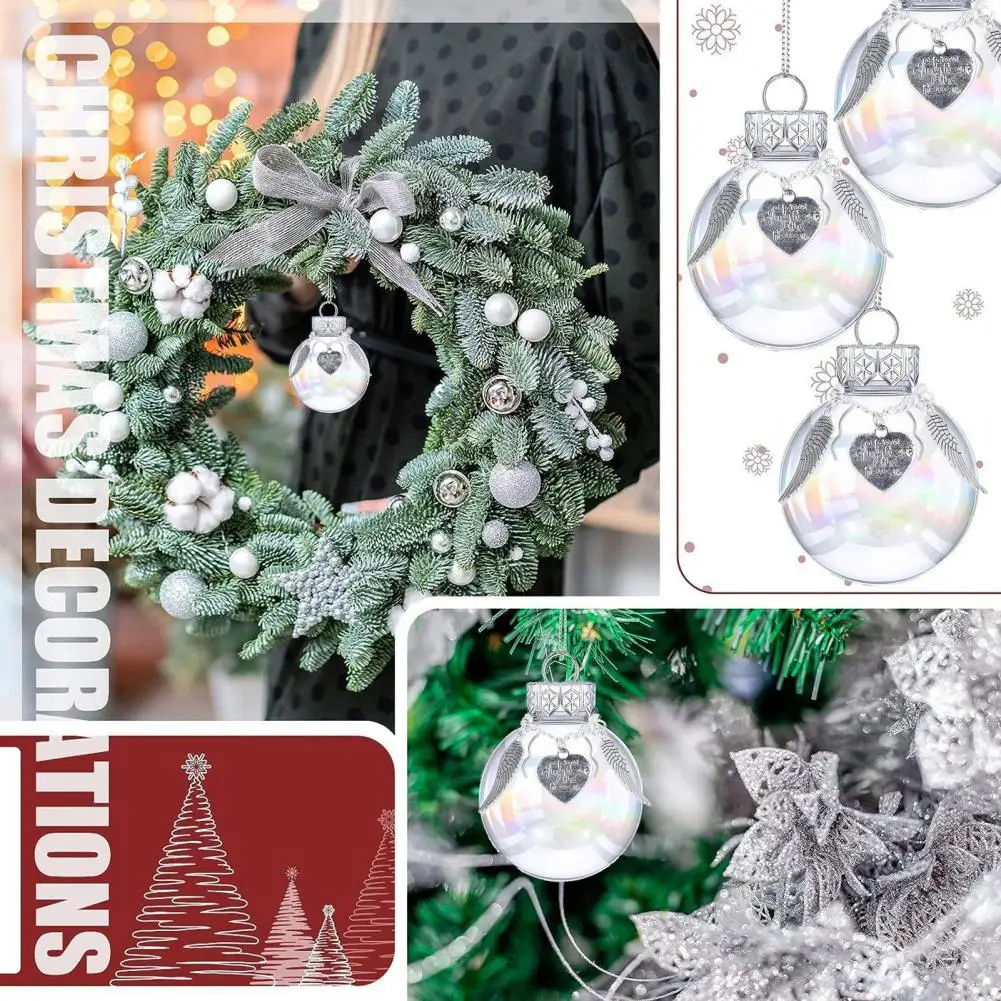 

Christmas Pendant Christmas Feather Ball Ornament A Heartfelt Tribute to Heaven Tree Hanging Pendant for Home Decoration Festive