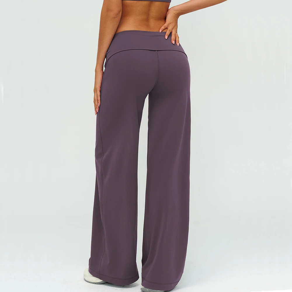Yoga Bell-bottoms Sweatpant Straight Leg Yoga Pants Women's Loose Tracksuit Wide Leg Outdoor Gym Runing Casual Wide-leg Pants 3