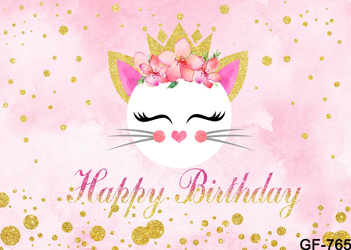 Striscione Festa Compleanno Gatto 'Meow Let's Pawty' - Decorazione Con Lettere Glitter Oro Fai Da Te