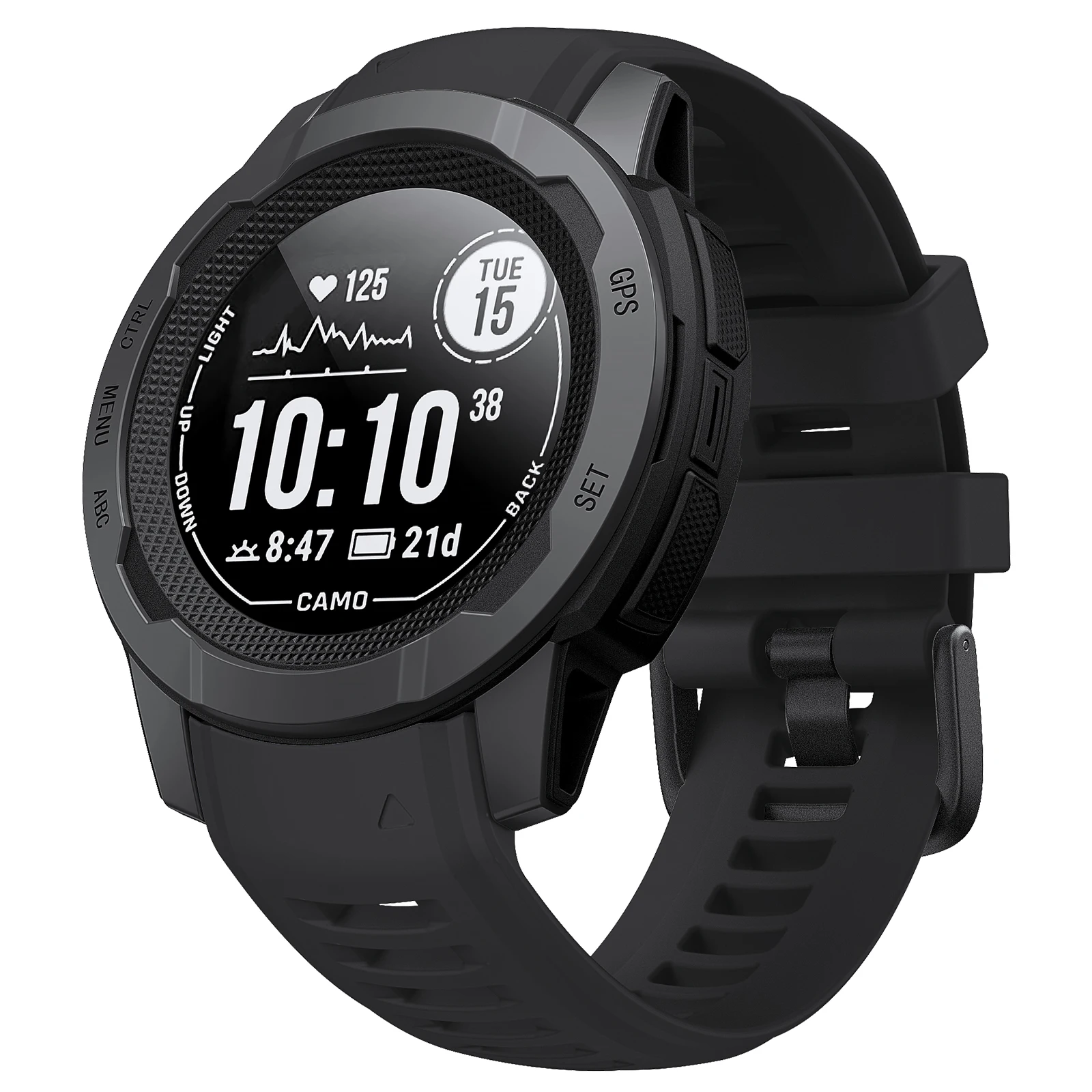 Durable 22mm Silicone Smart Watch Strap - Enhanced Comfort Replacement Wristband