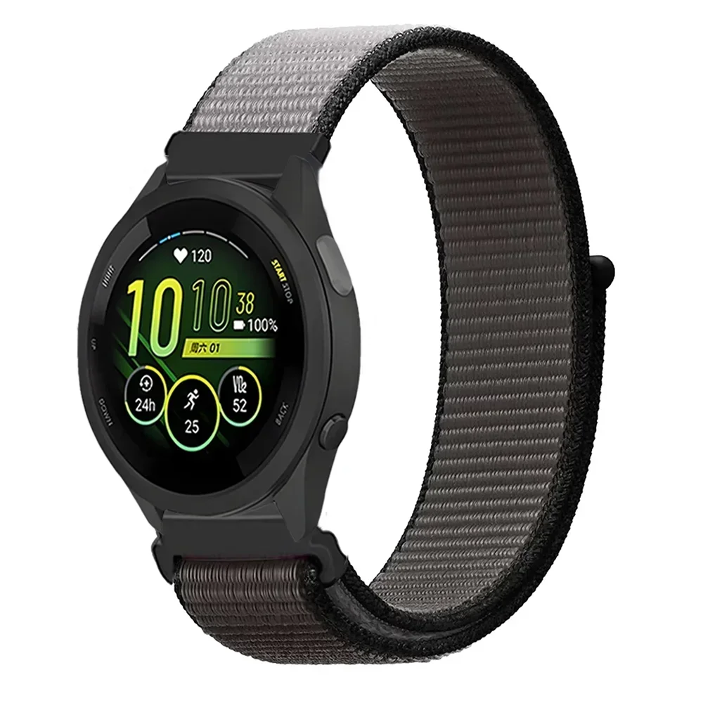 Durable Nylon Loop Strap - 20mm/22mm Adjustable Fabric Wristband