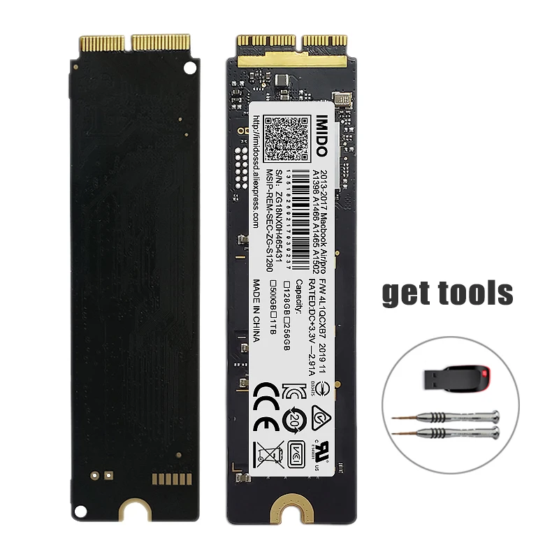 Imido SSD 1TB 내부 파라 노트북 Air/Retina Macbook Pro A1465 A1466/Pro Retina A1398/A1502와 호환 가능